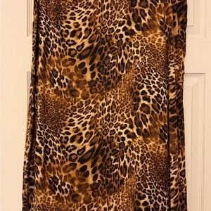 Celeste Leopard Print Midi Skirt n top